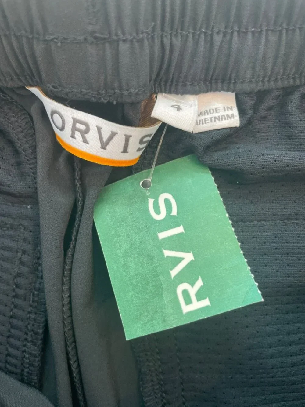 Orvis Explorer All Around 7" Shorts Outdoor Black Elastic Waist Wmn's Size 4 NWT - Picture 7 of 9